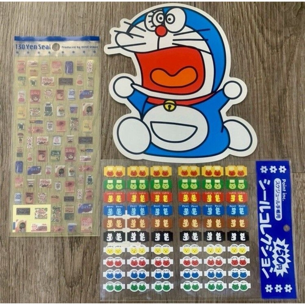 NEW Doraemon Japanese Cartoon Anime Japanese Sweets Kawaii Nostalgic Sticker Set